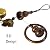 WUSFAR Good Fortune Bottle Gourd with Energy Bead Wind Chimes Copper Alloy 3 Layers+9 Bells for Outdoor Decorations Garden Yard Trees Or As A Good Gift