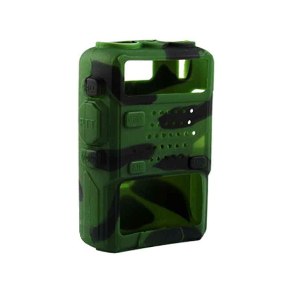 Diamoenly 5 Colors Silicone Soft Walkie Talkie Protective Case Cover for Baofeng UV-5R/UV-5RA/UV-5R Plus/UV-5RE/UV-5RC/F8+