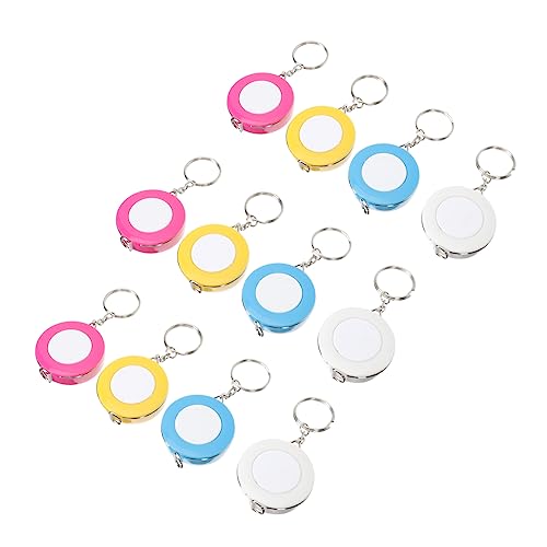 Cinta métrica mini POPETPOP 12 piezas en llavero color assorted