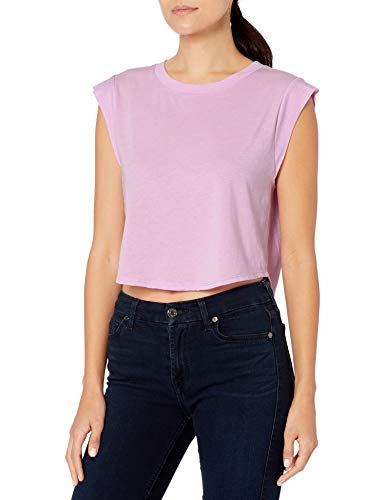 Bella Canvas Women's Crop Muscle Tank T-Shirt, Lilac Triblend, X-Small