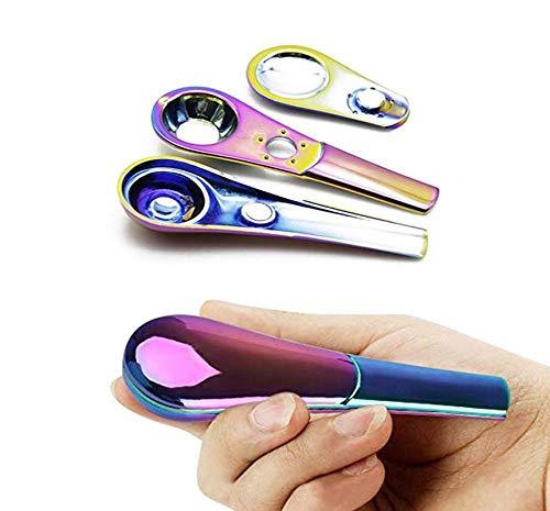 Portable Creative Small Tools Pipe with Stainless Steel Screen fiters,Good Gift (Northern Lights)