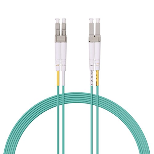 Image of 10Gtek Fiber Patch Cable - LC to LC OM3 10Gb /Gigabit Multi-Mode Jumper Duplex 50 /125μm LSZH Fiber Optic Cord for SFP Transceiver, Aqua, 3-Meter(9.8ft)