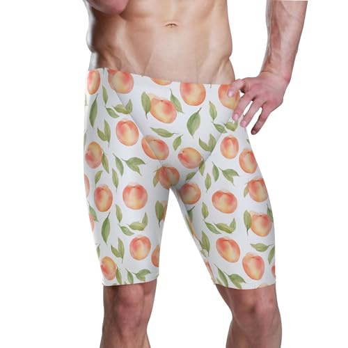 UMIRIKO Peach Fruit Men's Swimsuit Swim Jammers L B0401918