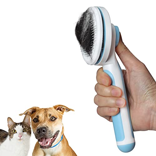Pawsupply Dog Brush & Cat Brush + FREE Pet Hair Remover, Self Cle...