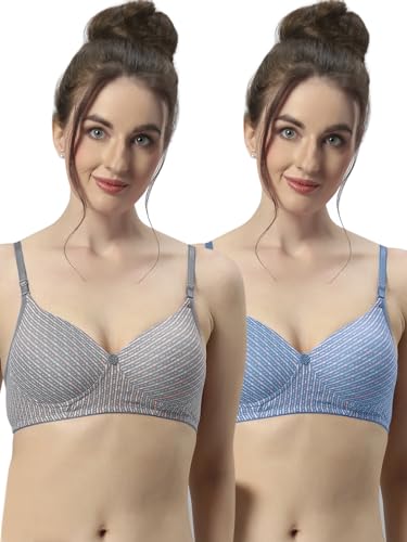 Image of Sonari Maggi Women's Lightly Padded Seamless Soft Cup Wireless Medium Coverage Comfortable T-Shirt Bras
