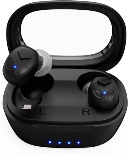 Karthus Rechargeable Hearing Aids for Seniors, OTC Hearing Aids with Hearing Loss, Clear Sound & Noise Reduction, 72H+ Long-Lasting Battery, Comfort & Invisible Design for Adults & Elderly, Black