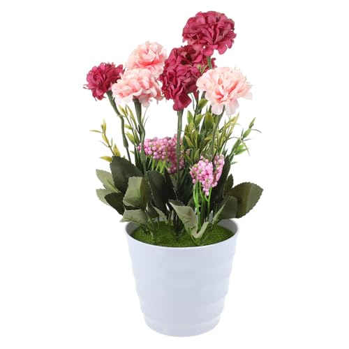 CLISPEED Bonsái De Flores Artificiales Decorativo Plantas Artificiales Planta Falsa Margaritas Flores Artificiales Interior Simulado Plantas Falsas Falso En Conserva Pequeño Flor De Seda