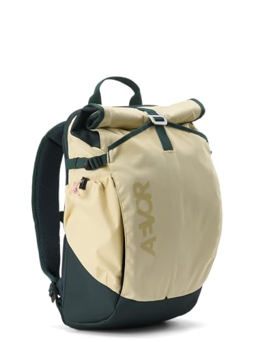 AEVOR Roll Pack 2.0 Rolltop Rucksack 30x16x51cm Unisex Erwachsene 100% Recyceltes Polyester 19-26L Wasserdicht Laptopfach 15 Zoll für Alltag & City (Banana Split Einheitsgröße)