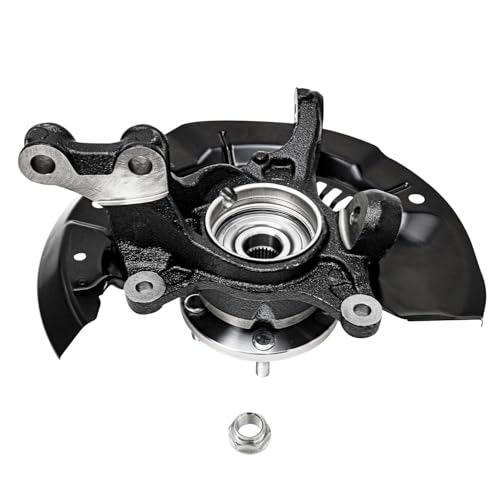 Image of Detroit Axle - FWD Front Steering Knuckles & Hub Bearings Struts Springs Rear Shocks Sway Bars Kit Replacement for 2011-2014 Toyota Sienna 3.5L