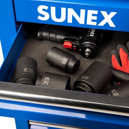 Image of SUNEX Tools 1 /2 in. Drive 1-7 /16 in. 6-Point Deep Impact Socket, CR-MO Steel, Model 246D