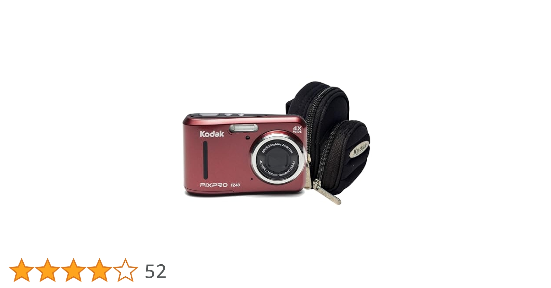 KODAK PIXPRO FZ43 レッド デジタルカメラ Amazon Canada: Kodak PIXPRO Friendly Zoom FZ43-RD 16MP