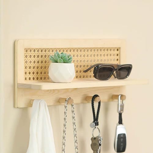 Étagère murale avec crochets pour optimiser les petits couloirs - 3
