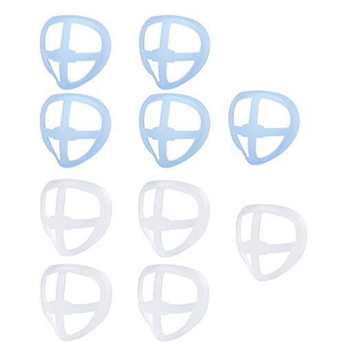 3D White Mask Bracket - Mask accessories - protect female lipstick lips - Breathing smoothly and Cool when wearing a mask,Running for Kid(10Pcs)