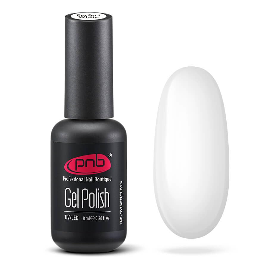 PNBPerfect white gel nail polish 01001