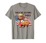 They're Eating the Dogs Trump Hot Dog T-Shirt for Men Women Girls Kids