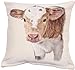 Produktbild textile idea Kissenbezug 45x45 Gobelin, Deko Kissen mit Motiv, Kissenhülle, Dekokissen, Sofakissen - Schwarzbunte Kuh 1 STK.