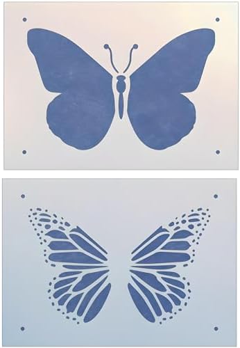 Monarch Butterfly 4 Small Stencil Template 6.0" x 4" Reusable Myl...