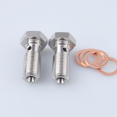 Image of AC PERFORMANCE M10 x 1.0 Banjo Bolt, 24mm UHL, Stainless Steel, Pack of 2