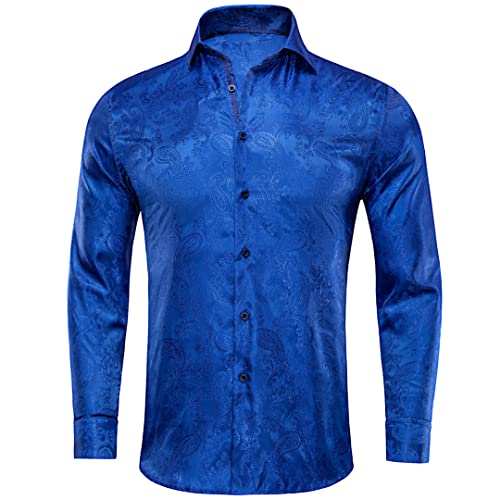 Chemise d'été homme manches longues blanche à motif cachemire idéale pour vos soirées en terrasse L