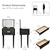 Muwuele Solid Wood Small Vanity Desk with Mirror and Lights, Narrow Makeup Vanity for Small Space, Flip Top Vanity Side Table, 3 Color Modes & Adjustable Brightness, 19.6