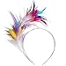 Produktbild Coucoland 1920s Haarreif Feder Fascinator Damen Gatsby Cocktail Party Fascinator Englische Tee Party Accessoires (Mehrfarbig)