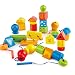 Hape String Along Shapes Wooden Block Toddler Lacing Toy