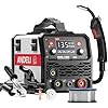 ANDELI 135Amp MIG Welder 110V Portable Gasless Welder Flux MIG/Lift Tig/Stick 3-in-1 Multiprocess Welder LED Digital Display Welding Machine IGBT Inverter Welder