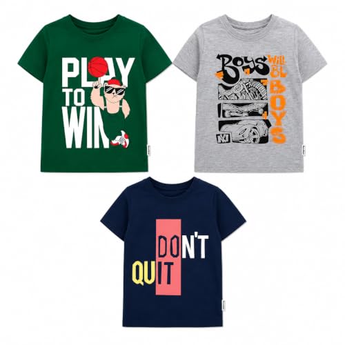 Image of NammaBaby Baby Boys Cotton Regular Fit T-Shirt