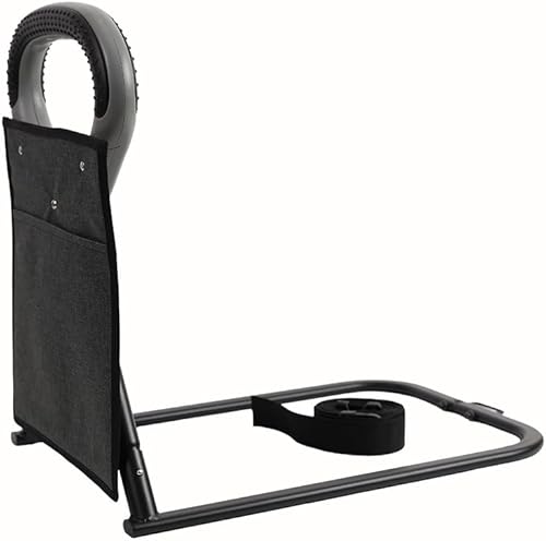 Miniatura 3 de EASACE Rieles de cama para adultos mayores, barra de asistencia de cama de altura ajustable, asistencia para entrar y salir de la cama, riel de