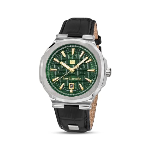 GUY LAROCHE Analog Green Dial Mens Watch-GLWGA0000315 (B0D5YK78B8) Amazon Price History, Amazon Price Tracker