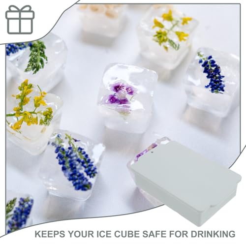 Molde pequeño de silicona para cubos de hielo con tapa miniatura 7