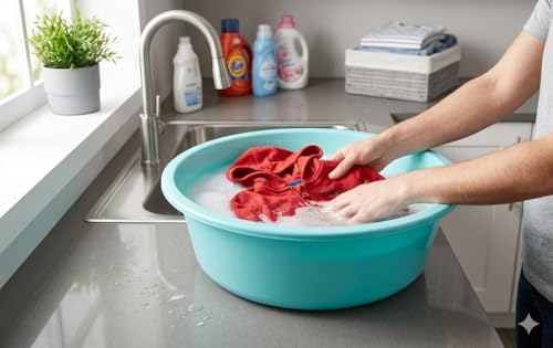 Image of AIR O MATIC Plastic Unbreakable 22LTR Plastic Multipurpose Bath Tub /Washing Tub in House for Multipurpose Work Bathroom, Kitchen, Laundry, and Clothes Soaking.