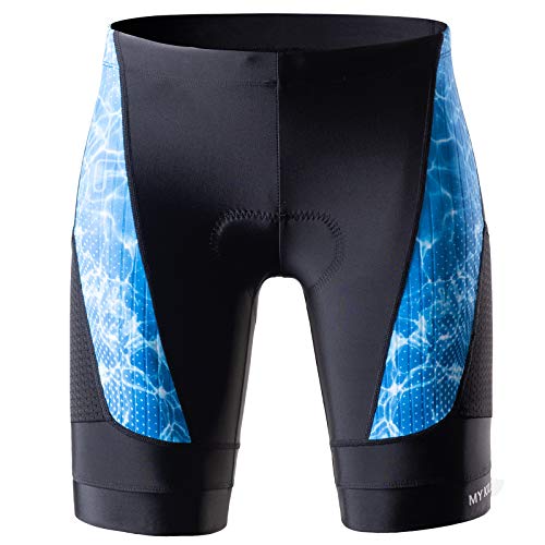 image for MY KILOMETRE Mens Triathlon Shorts with Adjustable Drawstring Easy Rea
