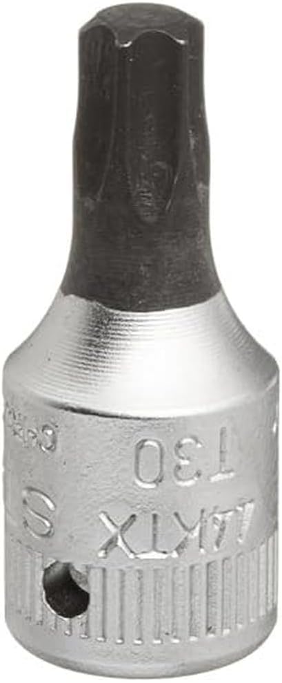 Stahlwille 01350027 Screwdriver sockets for inside Torx screws, Size T27, 1/4 inch Drive, High-Performance Steel, Chrome Plated, Length 28mm, Weight 11g, Made in Germany