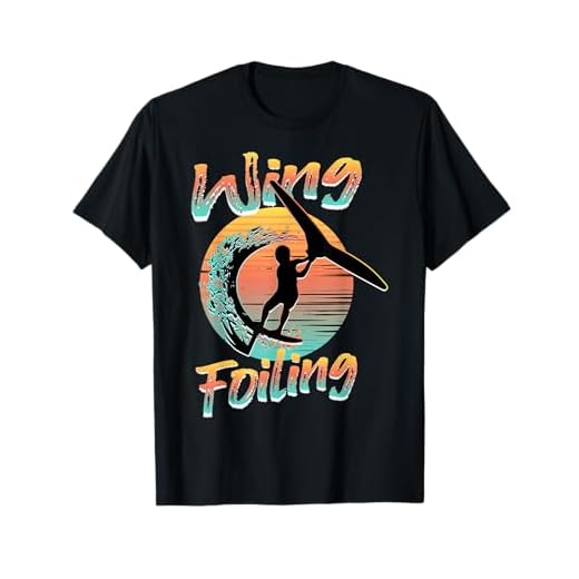 Vintage Wing Foil Surfer Kiteboarding Zubehör Wing Foiling T-Shirt
