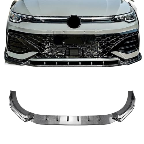 Bumper Lip Compatible for VW Golf 8.5 MK8. GTI Rline 2024-2025 Front Lips Spoiler Splitter Diffuser Car Body Tuning Kit(Carbon Fiber Look)