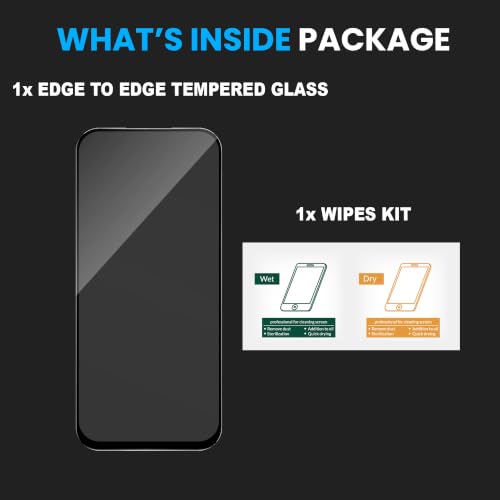 Image of ArmourPro Tempered Glass for Poco M8x - 9H Screen Protector with Black Border, Anti Scratch, Edge-to-Edge Coverage, HD Clarity, Smooth Touch, Case Friendly | Black
