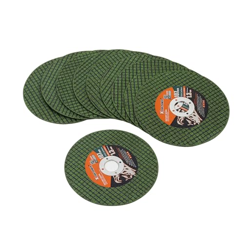 Image of Spartan 4 inch Metal Cutting Disc for Angle Grinder | Cut Off Wheel for Steel, Iron & Stainless Steel | Fast Clean Cuts & Low Burr | Heavy Duty Cutting Wheel | Set Of 10