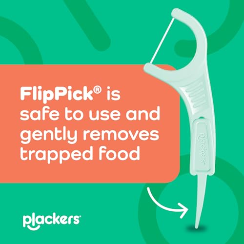 Image of Plackers Micro Line Floss Picks - Intense Mint, Floss Fiber Made Without PTFE, 150 Count