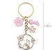 TTYY Cat Keychain Adorable Kitten Key Ring pretty Animal Keychain for Women Men Gift for Cat Lovers (pink)