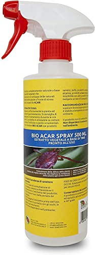Insetticida Biologico Bio Acar spray pronto all’uso BioA.L.T Antiparassitario Fungicida per Acari Ragnetto Rosso e Giallo a Base di Timo 500ml