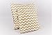 1buy3 Poszewka na poduszkę 4-pak! - Chevron beż 50 cm x 50 cm ze 100% bawełny z zamkiem błyskawicznym