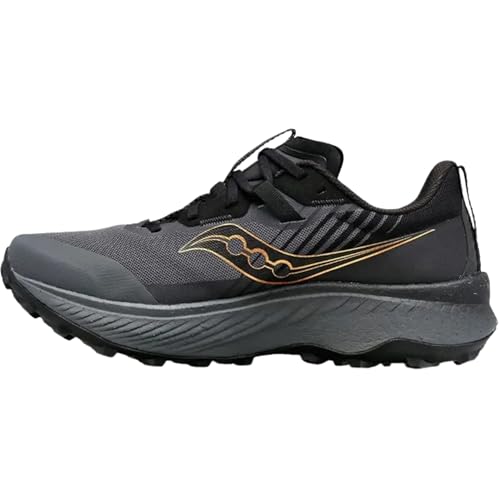 Saucony Men's Endorphin Edge Sneaker, Black/Goldstruck, 10