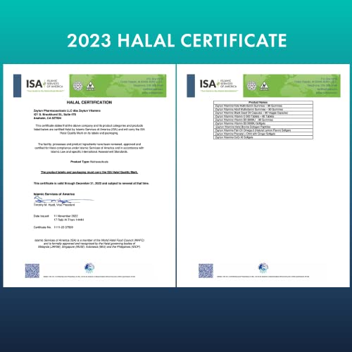 Zaytun Halal Fish Oil 1200Mg Omega 3, Premium Epa/Dha, One Per Day, Supports Brain, Heart, Joint Health - 4 Months Supply, Lemon Flavor, Keto Friendly, Gluten Free, Made In Usa - Halal Vitamins #TOP4
