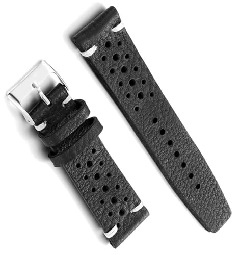 Sangle de montre en cuir pour le sport et le quotidien avec bracelet poreux