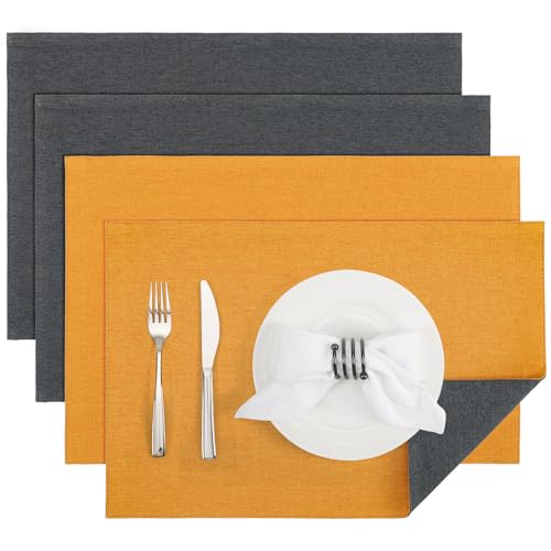 Banchif Tischsets abwaschbar doppelseitig Platzset Platzdecken abwaschbar – Ansicht 1