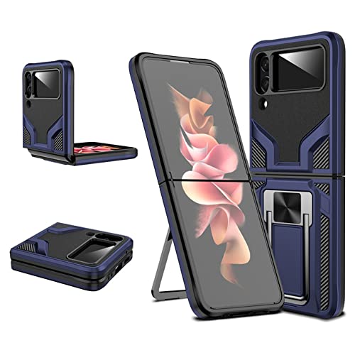 Étui pliant pour Samsung Z Flip 3 et Flip 4 bleu antichoc