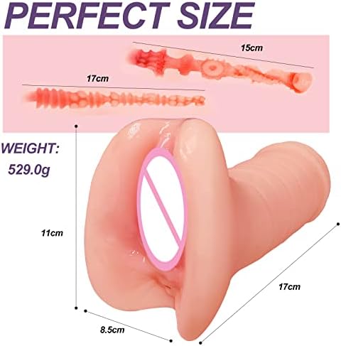 Male Masturbator Cup, Pocket Pussy Masturbers with Realistic Textured Tight Vaginal for Penis Stimulation Masturbation Stroker, Lifelike Masturbator Adult Sex Toys for Men Pleasure 640G