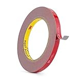 3M Heavy Duty Double Sided Tape,VHB Mounting Waterproof Foam Tape,17FT Length,0.39Inch Width,0.8mm Thickness,for Automotive Spoilers,Home, Office Decor