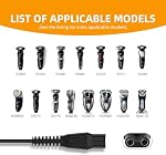 15V Charger AC Power Adapter Fit for Philips HQ8505 9000 7000 Series MG5750 MG7790 Electric Shaver Beard Trimmer, One Blade QP6520 QP2630 QP6510 Charger Cable Cord Replacement